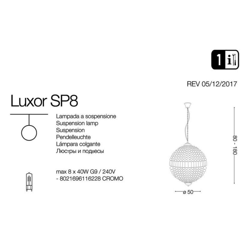 Люстра LUXOR SP12 (116235), IDEAL LUX - Зображення 116228-.jpg