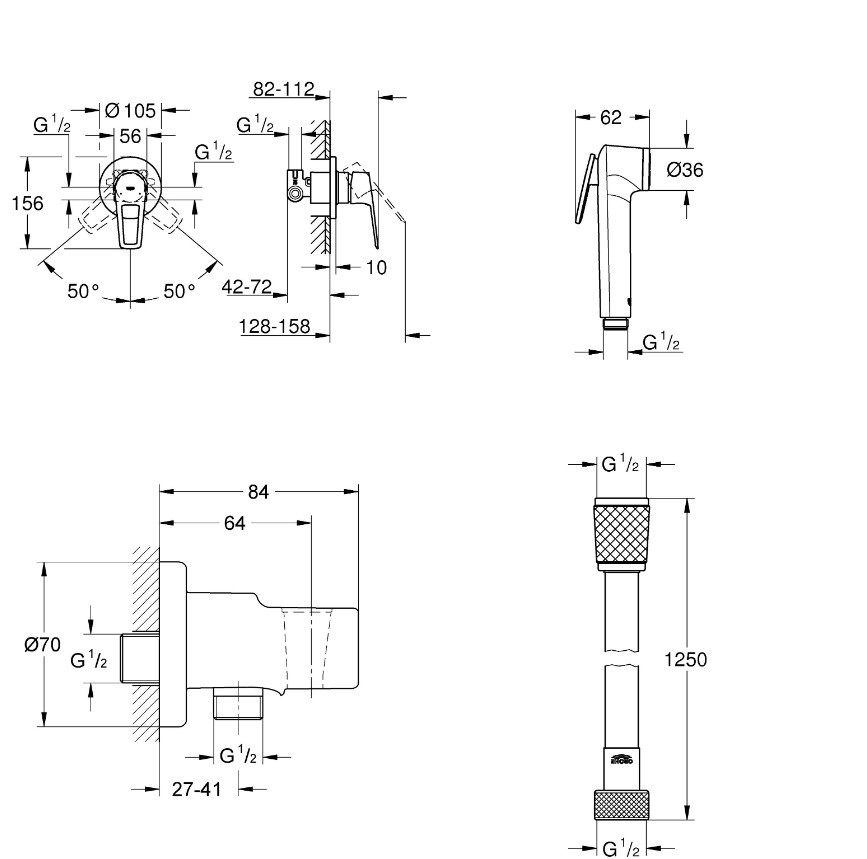 Гігієнічний душ Bau Loop New UA11104202 Grohe - Зображення 116760097-8da27.jpg