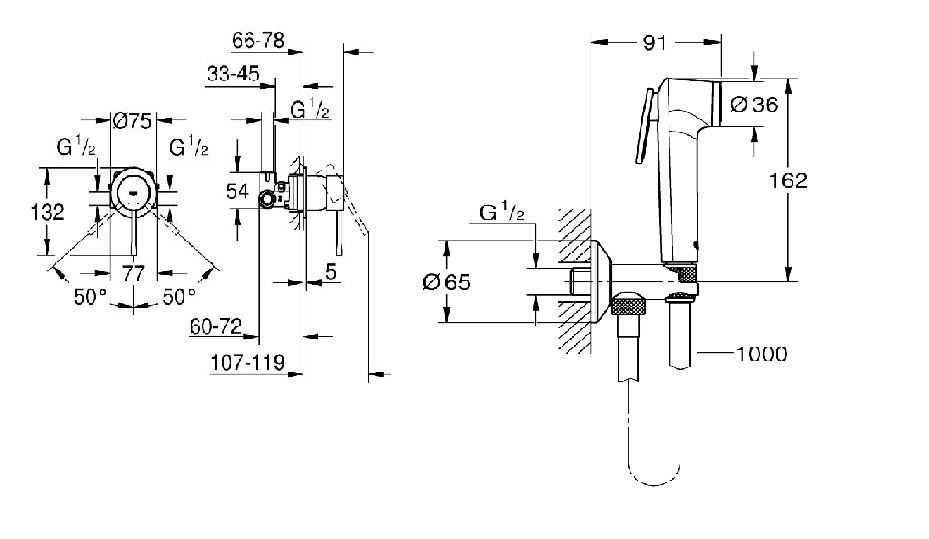Гігієнічний душ Essence UA111197000 Grohe - Зображення 116789621-51dd1.jpg