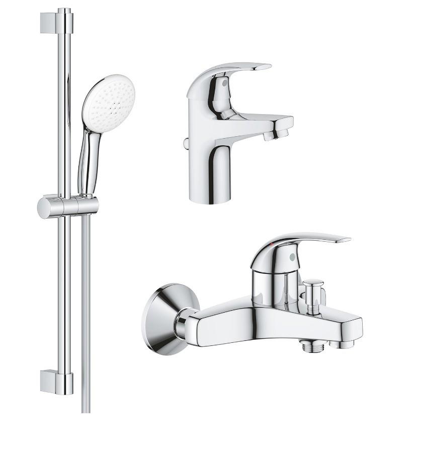 Набір змішувачів для ванни 3 в 1 BauCurve UA122217S1 Grohe - Зображення