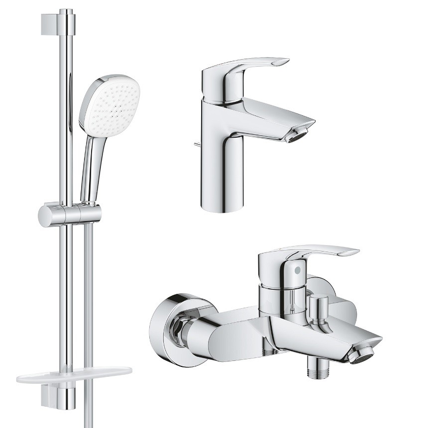 Набір змішувачів для ванни 3 в 1 Eurosmart UA123238S3 Grohe - Зображення