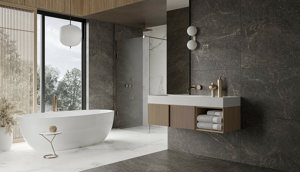 Плитка керамогранитная Alistone Black RECT 598x1198x8 Opoczno - Зображення 11743784-8add2.jpg