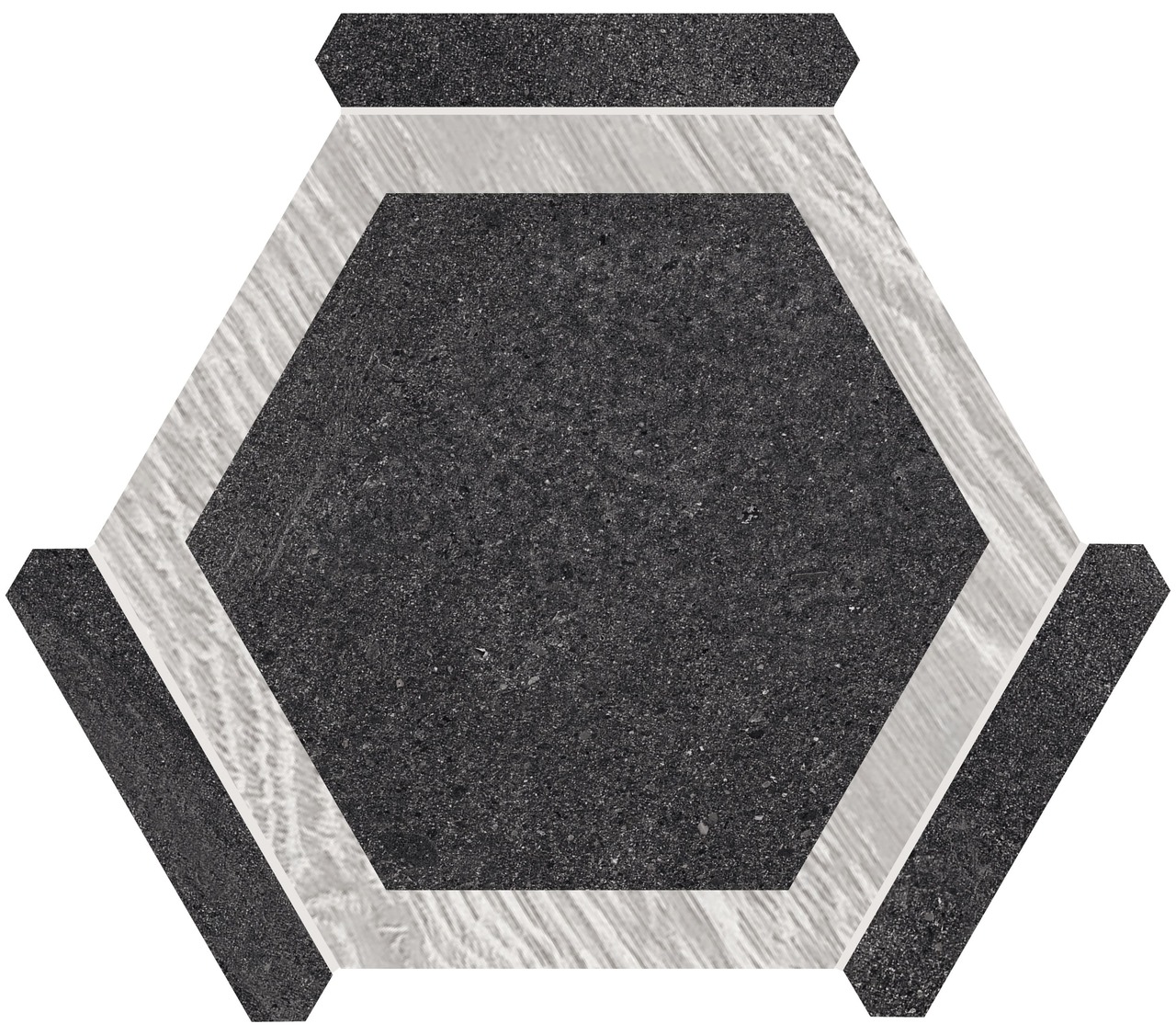 Плитка керамогранітна Oregon Gris Grafito 220x250 Monopole - Зображення