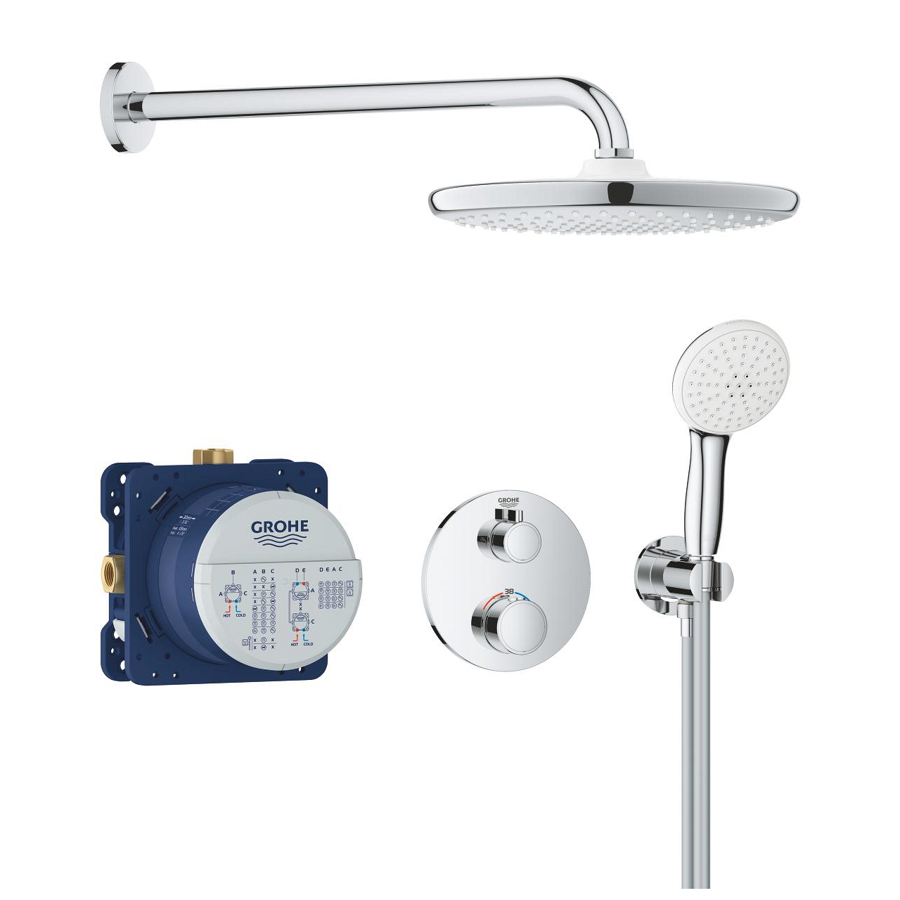 Душова система Grohtherm з Tempesta 250 34872000 Grohe - Зображення