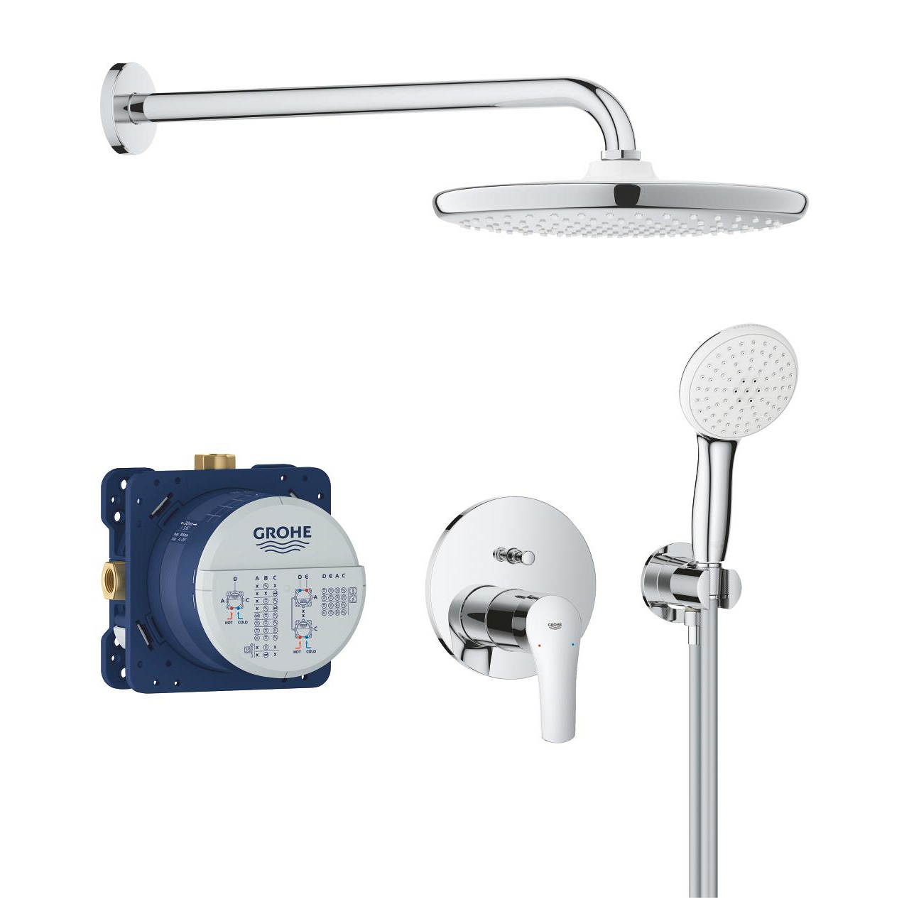 Душова система Eurosmart 25288000 з Tempesta 250 Grohe - Зображення 122146863-3f590.jpg
