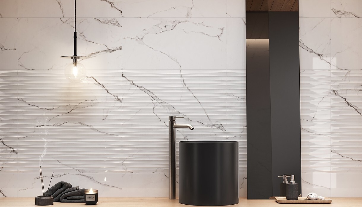 Плитка стінова Ginevra White RECT STR 298x598x8 Opoczno - Зображення 123157422-7a73c.jpg