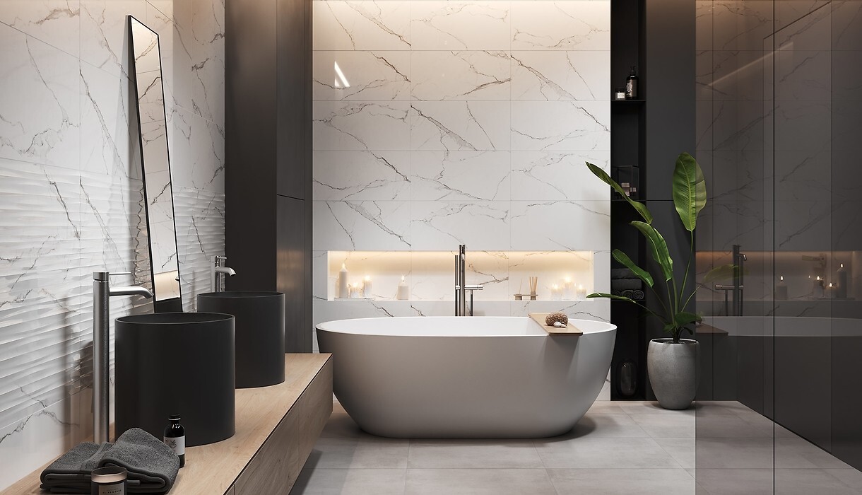 Плитка стінова Ginevra White RECT STR 298x598x8 Opoczno - Зображення 123157422-82f5d.jpg