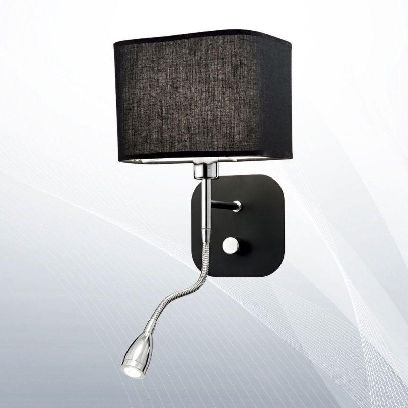 Бра HOLIDAY AP2 NERO (124179), IDEAL LUX - Зображення