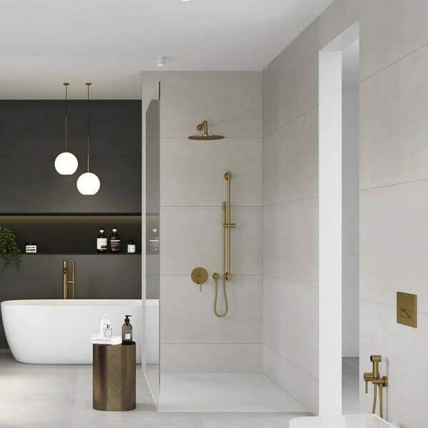 Душевой кронштейн DN 15 A-QA 66514N0-00 Brushed gold Kludi - Зображення 125008224-35503.jpg