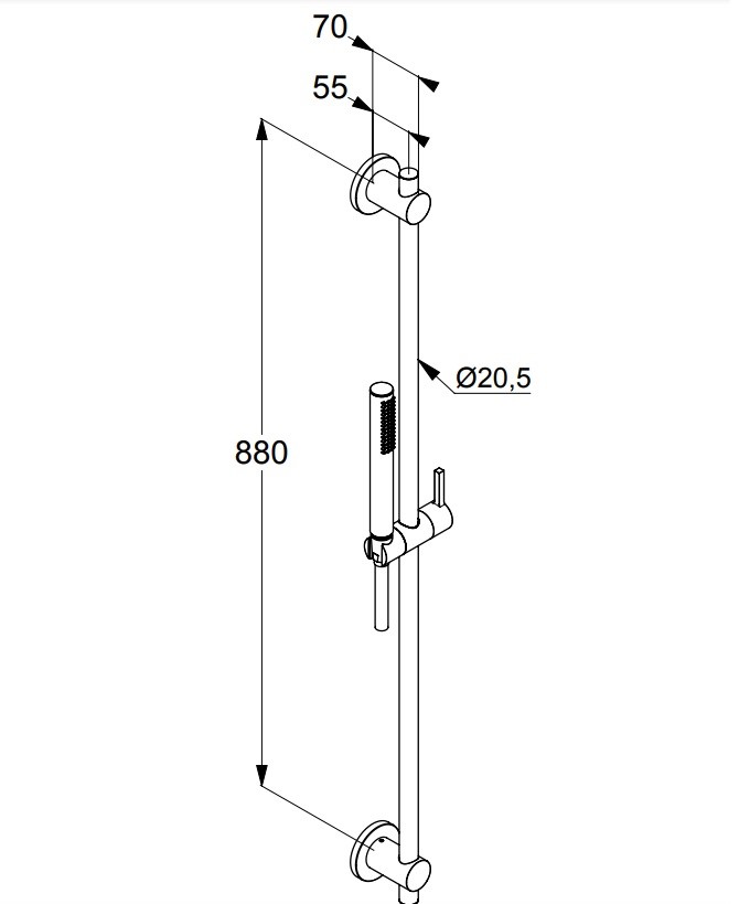 Душовий набір 1S Nova Fonte Puristic 20840N0-15 Kludi - Зображення 125008787-21473.jpg