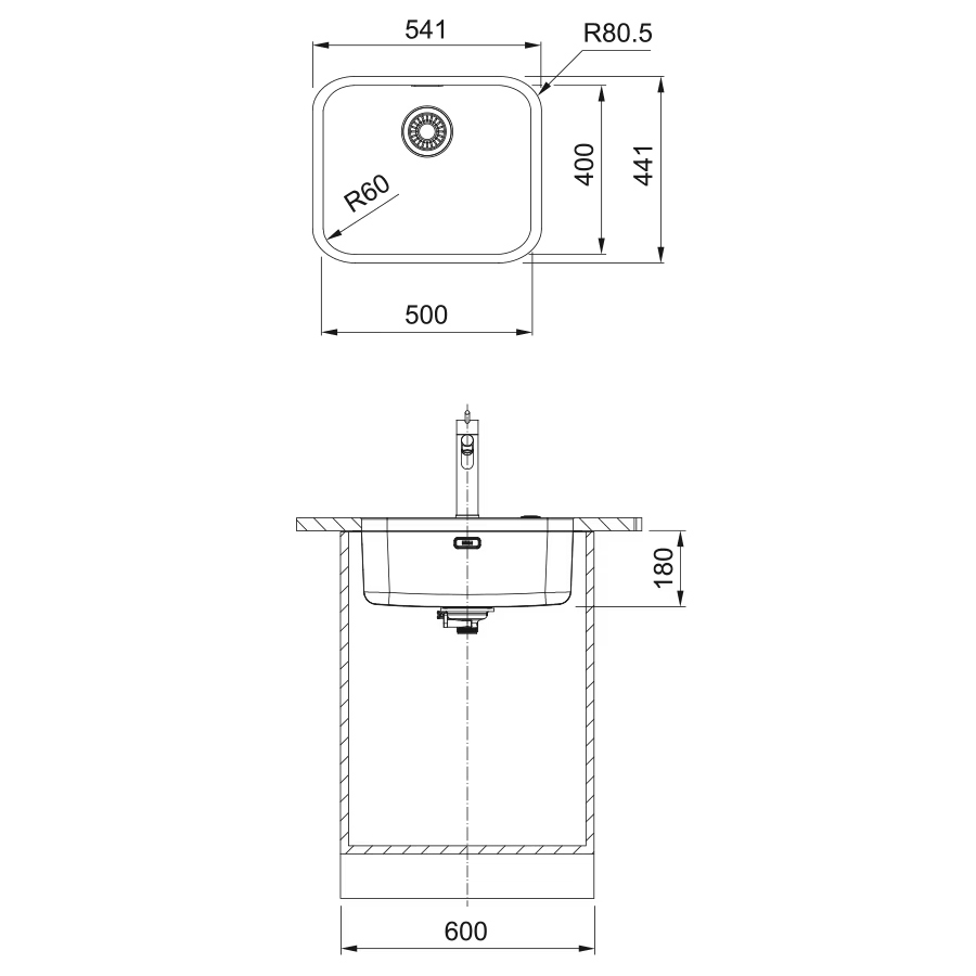 Кухонна мийка SMART SRX 110-50 Полірована FRANKE - Зображення 129485887-abdef.jpg