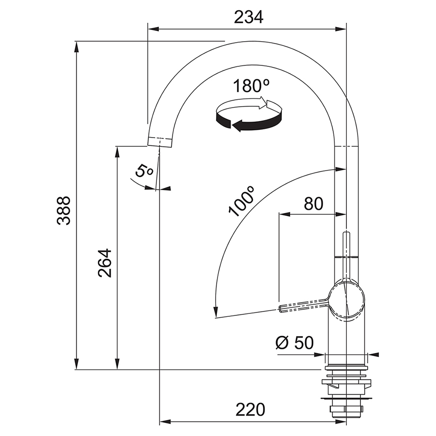 Змішувач для кухні Active J Black matt 115.0653.398 Franke - Зображення 129666247-e48d8.jpg