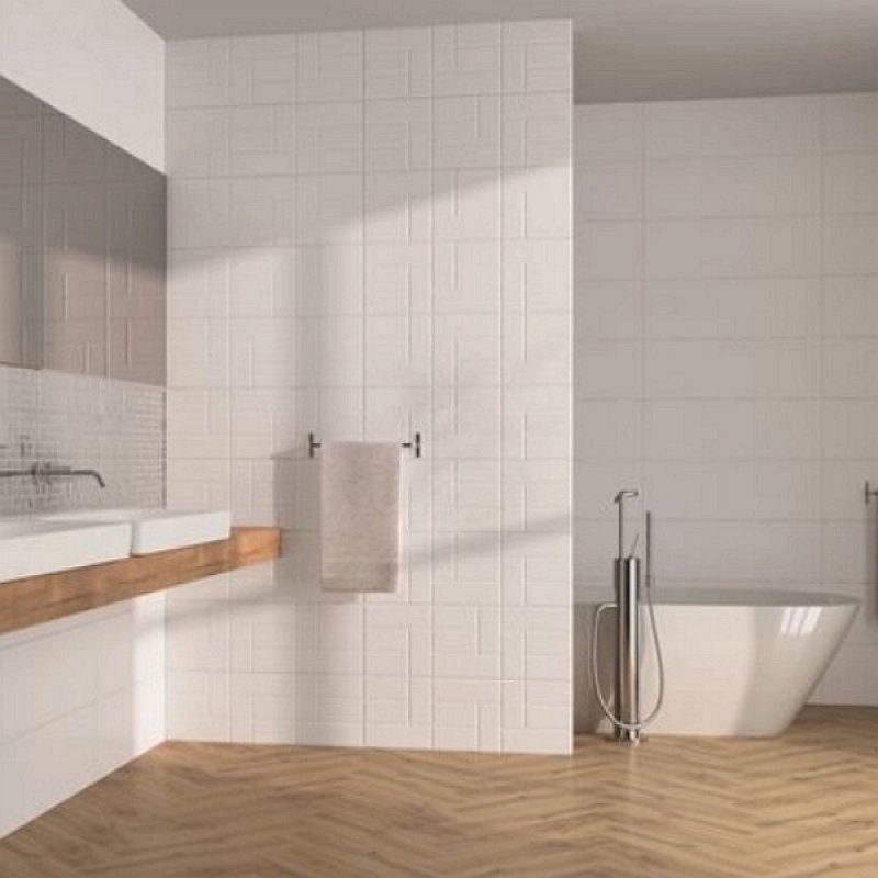 Плитка стінова Art White RECT 250x750 Ceramika Color - Зображення 13019817-9a732.jpg