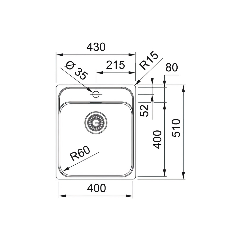 Кухонна мийка SMART SRX 210-40 TL Полірована FRANKE - Зображення 130553480-a918e.jpg