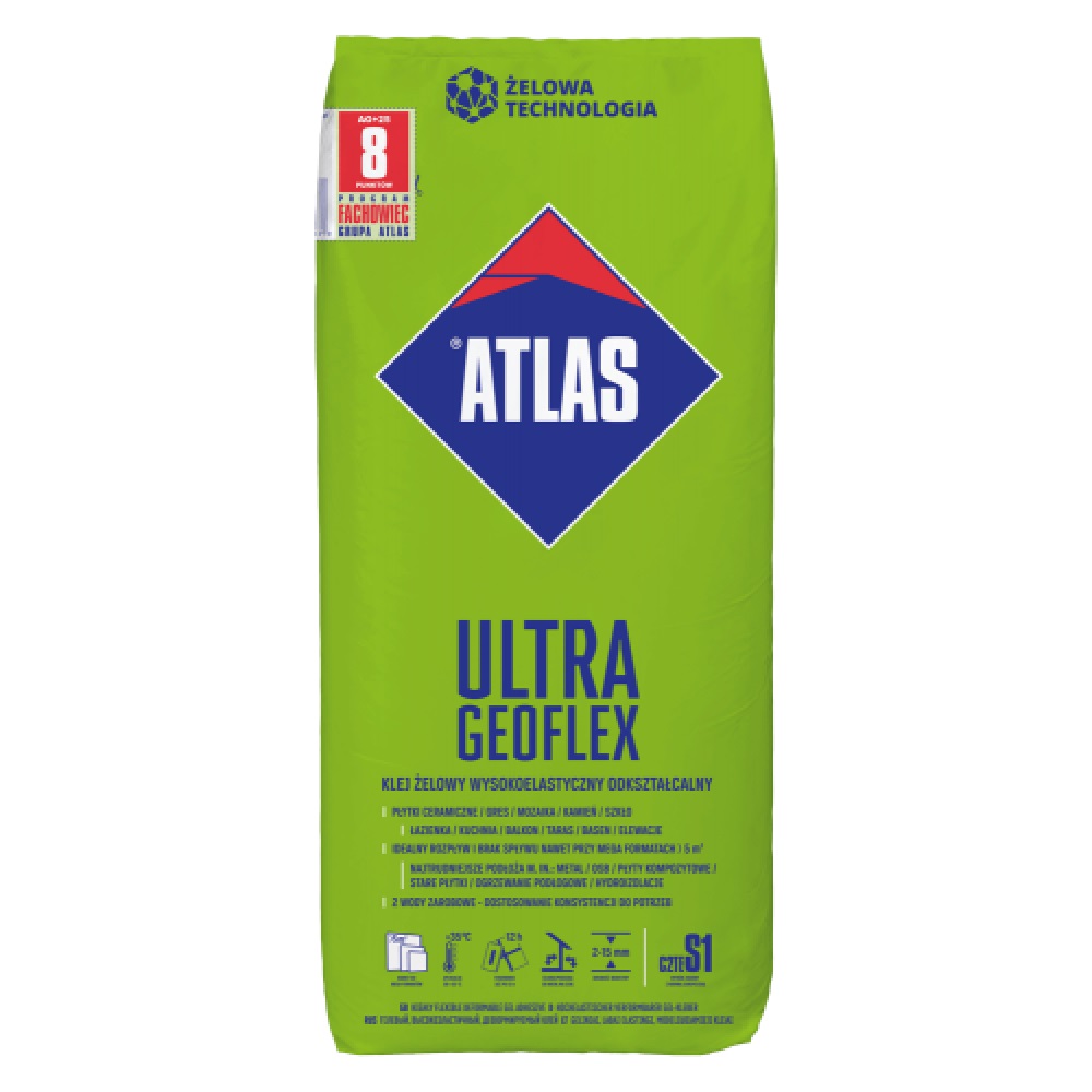 Клей для плитки Atlas Ultra Geoflex (25 кг) - Зображення