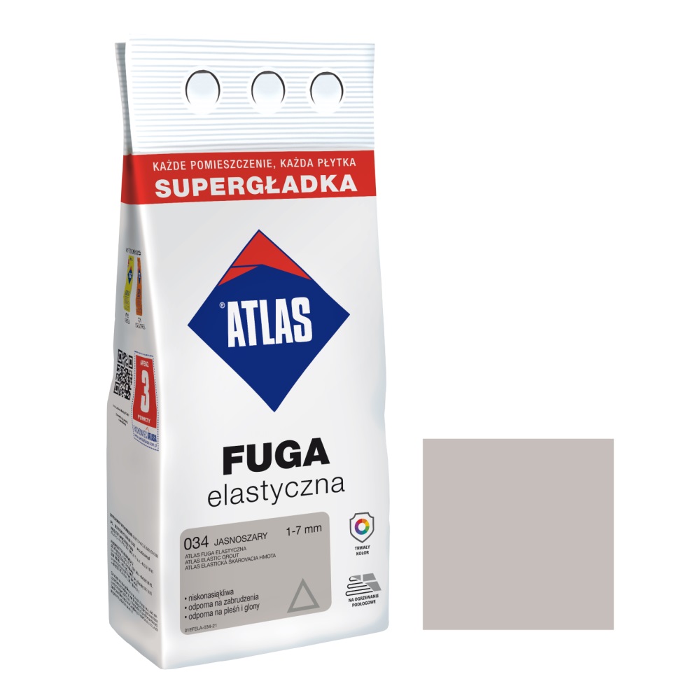 Затирка для швів Atlas elastyczna світло-сірий №034 (2 кг) - Зображення 130735852-c86f5.jpg