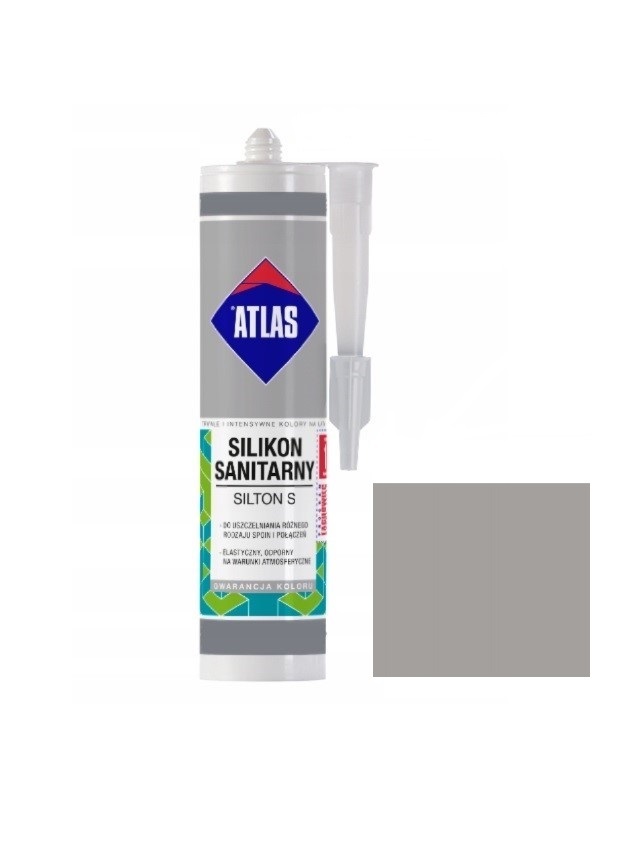Силікон Atlas Silton S №203 сталевий (280 мл) - Зображення