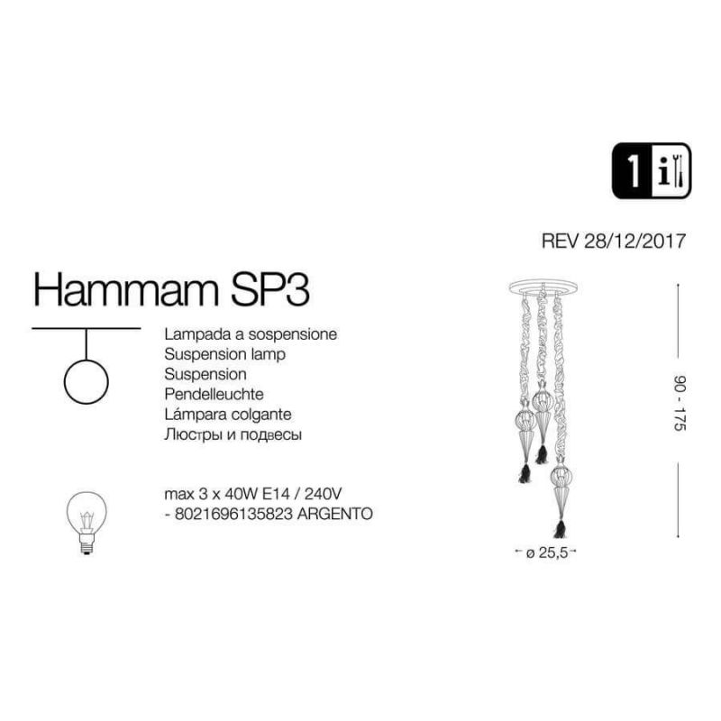 Люстра HAMMAM SP3 (135823), IDEAL LUX - Зображення 135823-.jpg