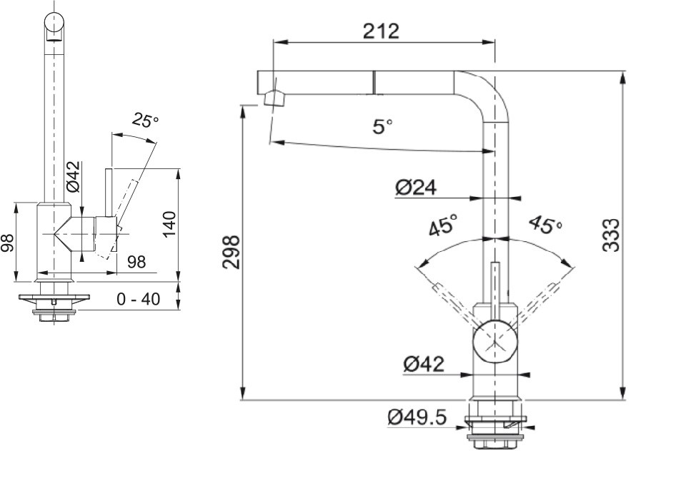 Смеситель для кухни Sirius Pull Out Хром-Оникс 115.0668.279 Franke - Зображення 135833894-fec88.jpg