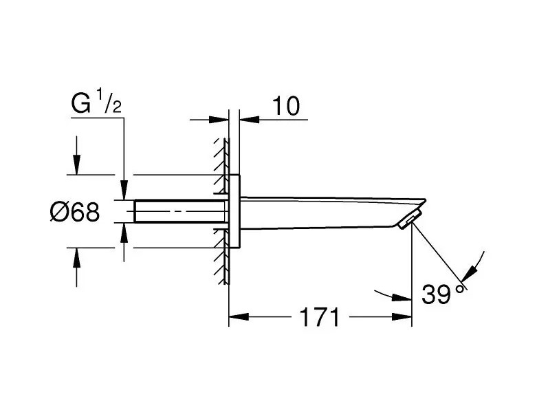 Вилив для ванни Eurosmart 134482433 Grohe - Зображення 139005929-019d3.jpg