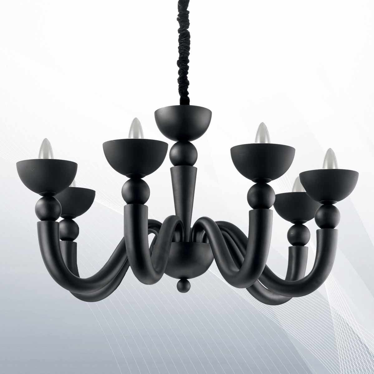 Люстра BON BON SP6 NERO (140339), IDEAL LUX - Зображення