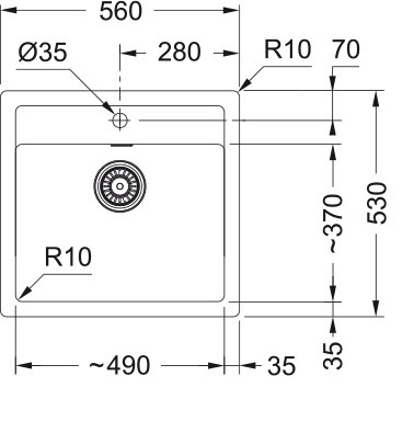 Кухонна мийка Sirius SID 610-50 Бежевий FRANKE - Зображення 143005685-093f9.jpg