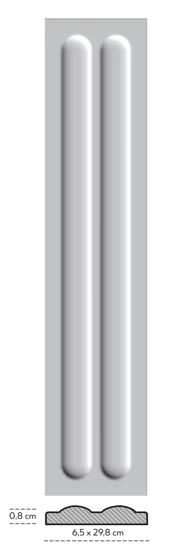 Плитка стінова Monpelli White Cegielka D STR Блиск 65x298 Paradyz - Зображення 144367538-0cd48.jpg