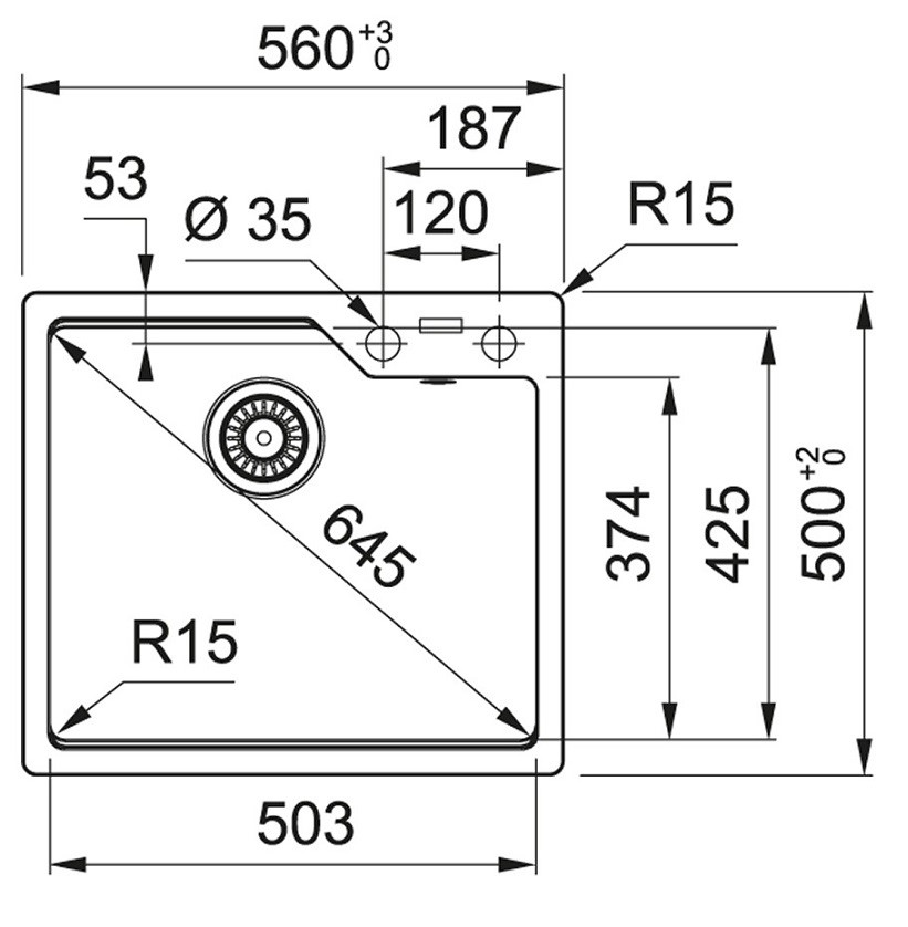 Кухонна мийка Urban UBG 610-56 Black matt FRANKE - Зображення 144460030-7df03.jpg