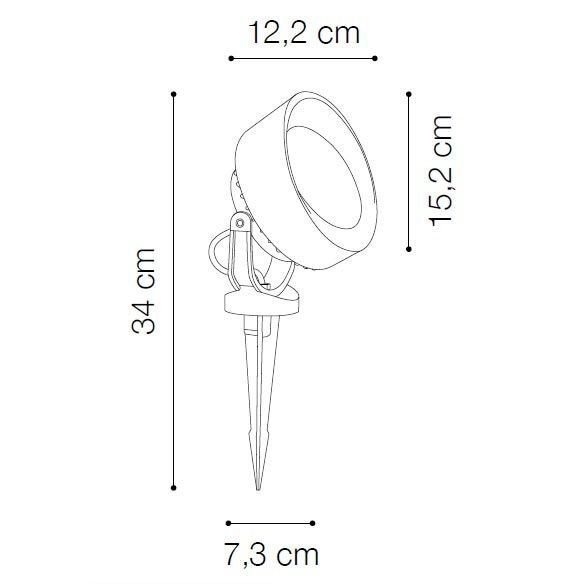 Світильник вуличний TOMMY PT BIANCO 4000K (145310), IDEAL LUX - Зображення 145358-1.jpg