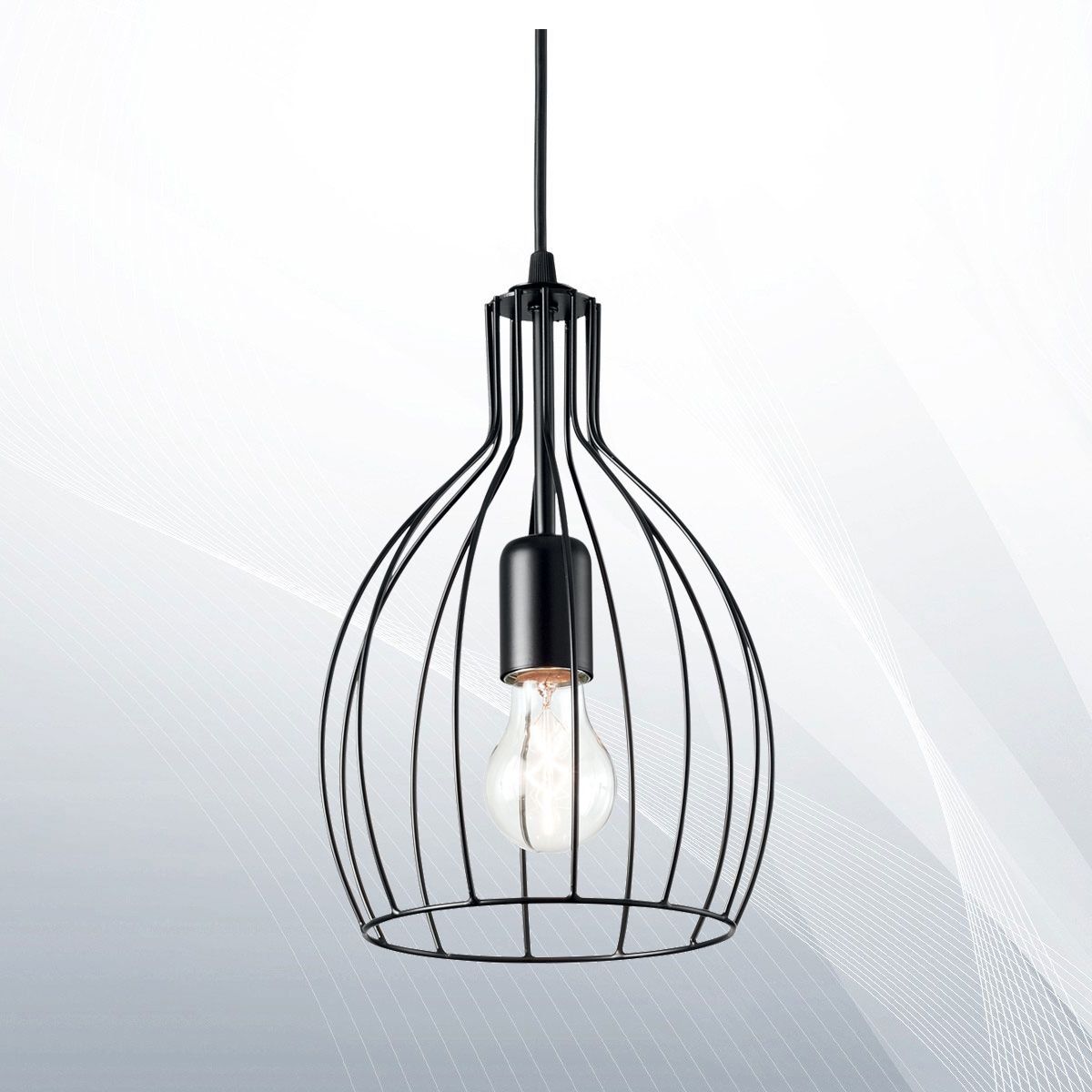Люстра AMPOLLA-2 SP1 NERO (148151), IDEAL LUX - Зображення
