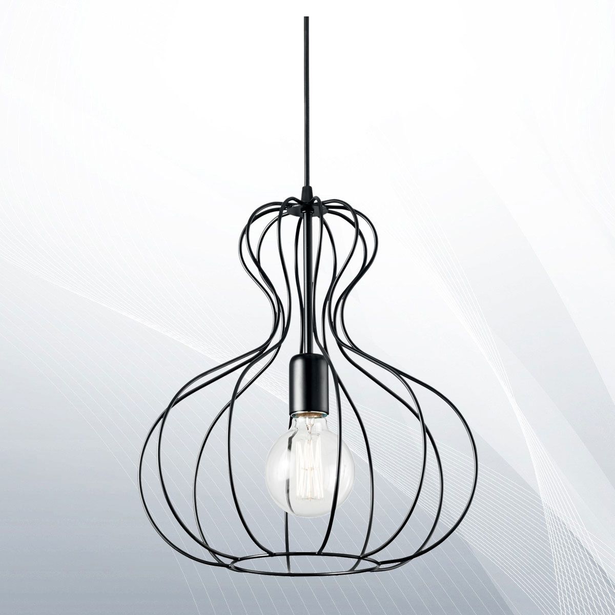 Люстра AMPOLLA-1 SP1 NERO (148502), IDEAL LUX - Зображення