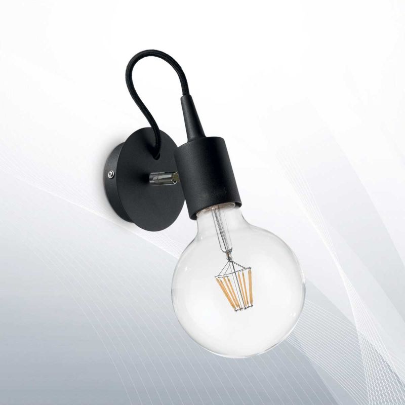 Бра EDISON AP1 NERO (148908), IDEAL LUX - Зображення