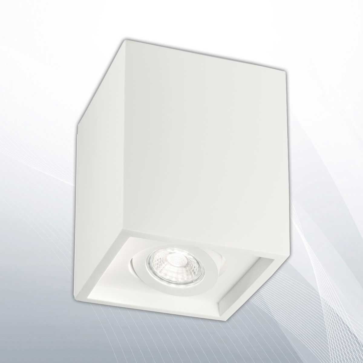 Точковий світильник OAK PL1 SQUARE BIANCO (150468), IDEAL LUX - Зображення
