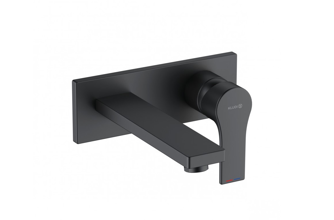 Змішувач для умивальника Zenta SL 482473965 чорний Kludi - Зображення