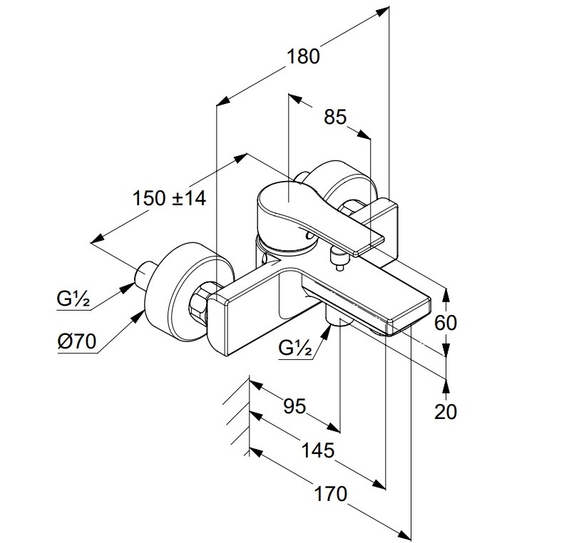 Змішувач для ванни DN 15 ZENTA SL 486703965 Black matt Kludi - Зображення 153331368-21771.jpg