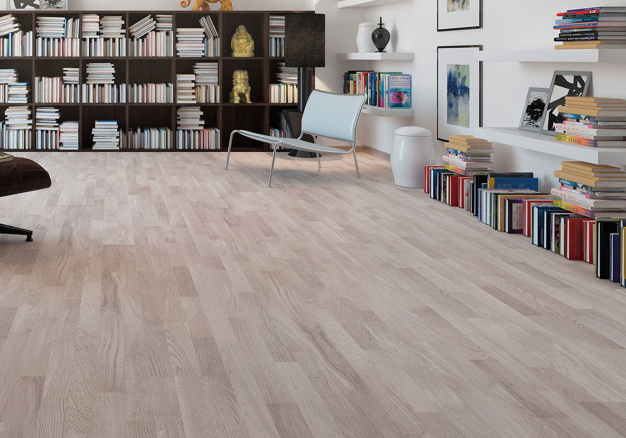 Паркетна дошка Barlinek Decor Дуб Marzipan Muffin Molt, 3-смугова - Зображення 153832-0dcd0.jpg