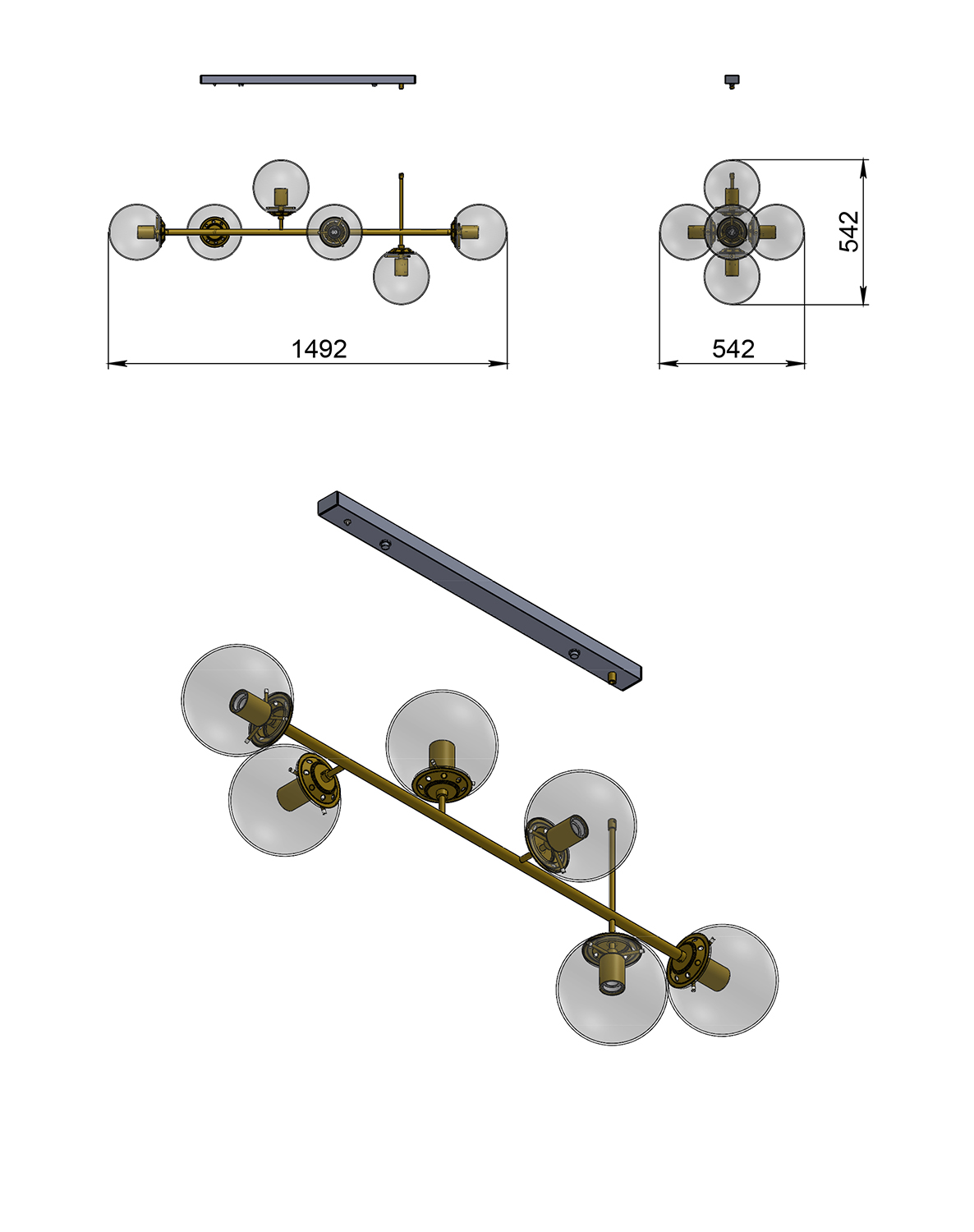 Люстра Big Boobs (15393-3), Pikart  - Зображення 15393-3--.jpg