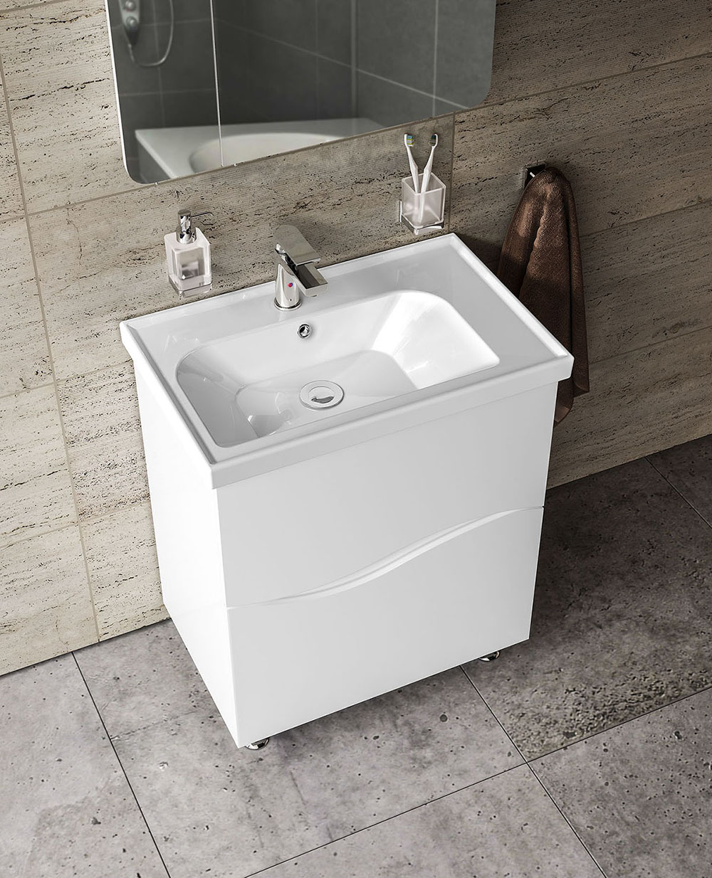 Шафка з умивальником Альфа Frame 80, Аква Родос - Зображення 154564-19a89.jpg