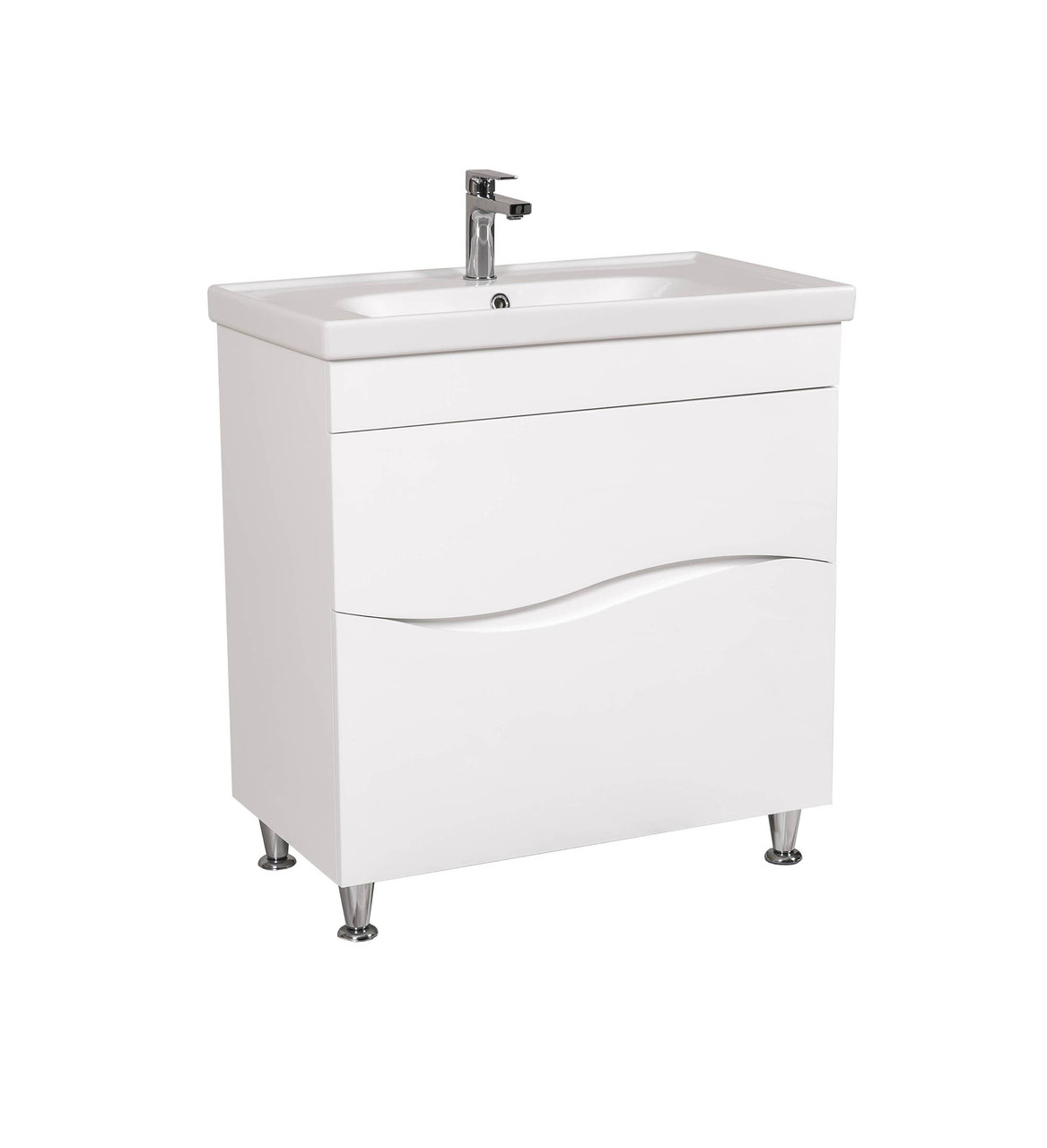 Шафка з умивальником Альфа Frame 80, Аква Родос - Зображення