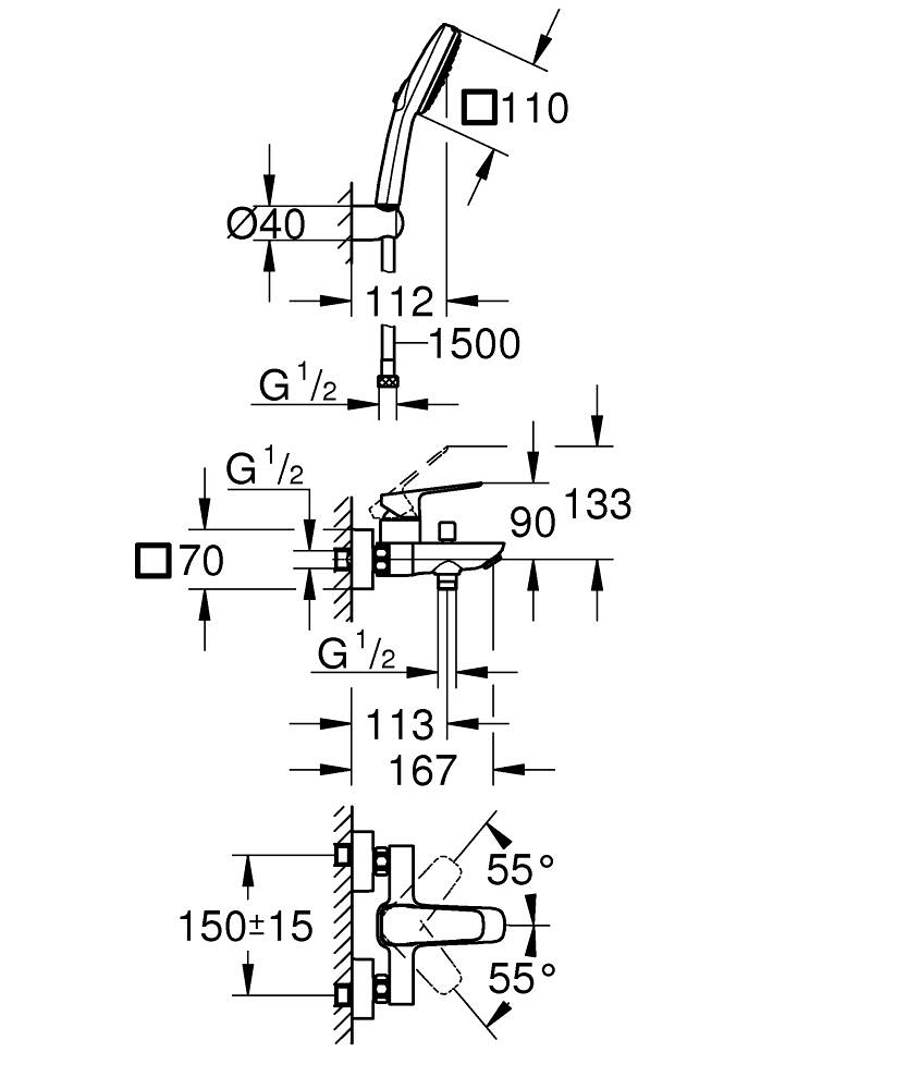 Змішувач для ванни Cubeo 1018142430 Grohe - Зображення 154806631-91168.jpg