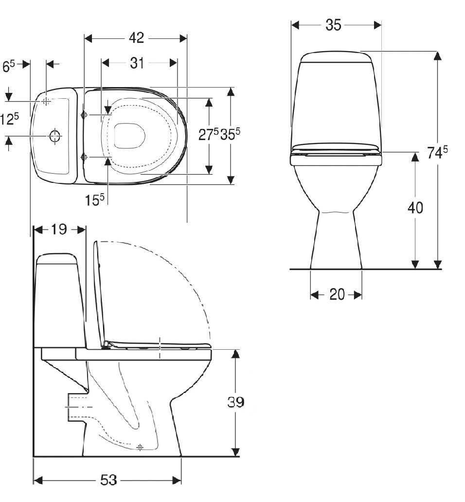 Компакт Solo з кришкою дюропласт soft-close S7921800UA Kolo - Зображення 155142859-ffee4.jpg