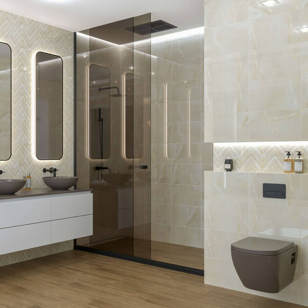 Плитка стінова OY1151 Onyx Story Chevron Бежевий 250x400 Golden Tile - Зображення 156620630-5233e.jpg