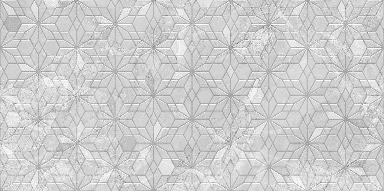 Плитка стінова GL2151 Gloria Сірий Flowers Сатин 300x600 Golden Tile - Зображення