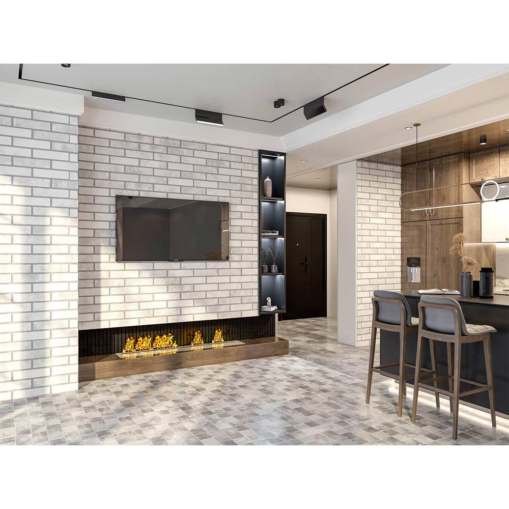 Плитка стінова KB0010 Klinker Brick Білий 60x250x6 Golden Tile - Зображення 156664659-afd37.jpg