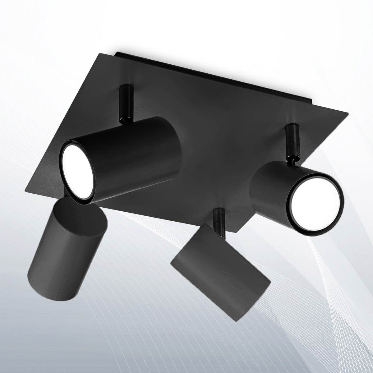 Спот SPOT PL4 NERO (156781), IDEAL LUX - Зображення