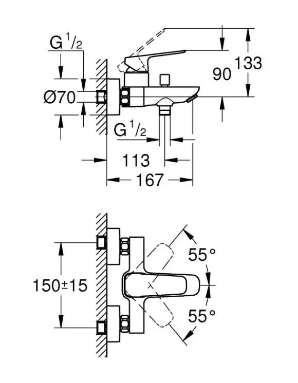 Змішувач для ванни Cubeo 1018132430 Grohe - Зображення 157783111-a630f.jpg