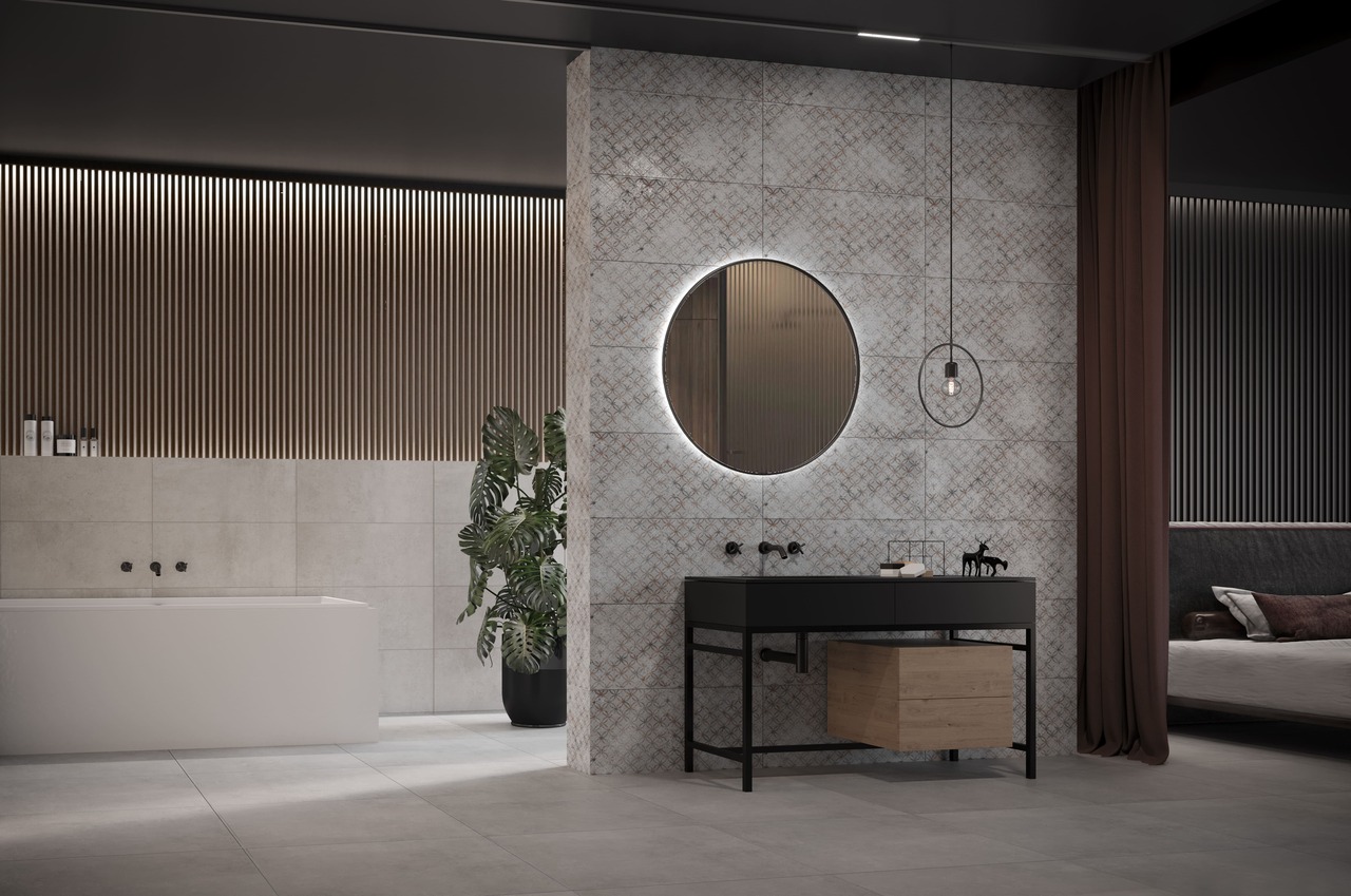 Плитка стінова CCR45-1 Damasco Grey RECT 300x600 Konskie - Зображення 157965809-97f0e.jpg