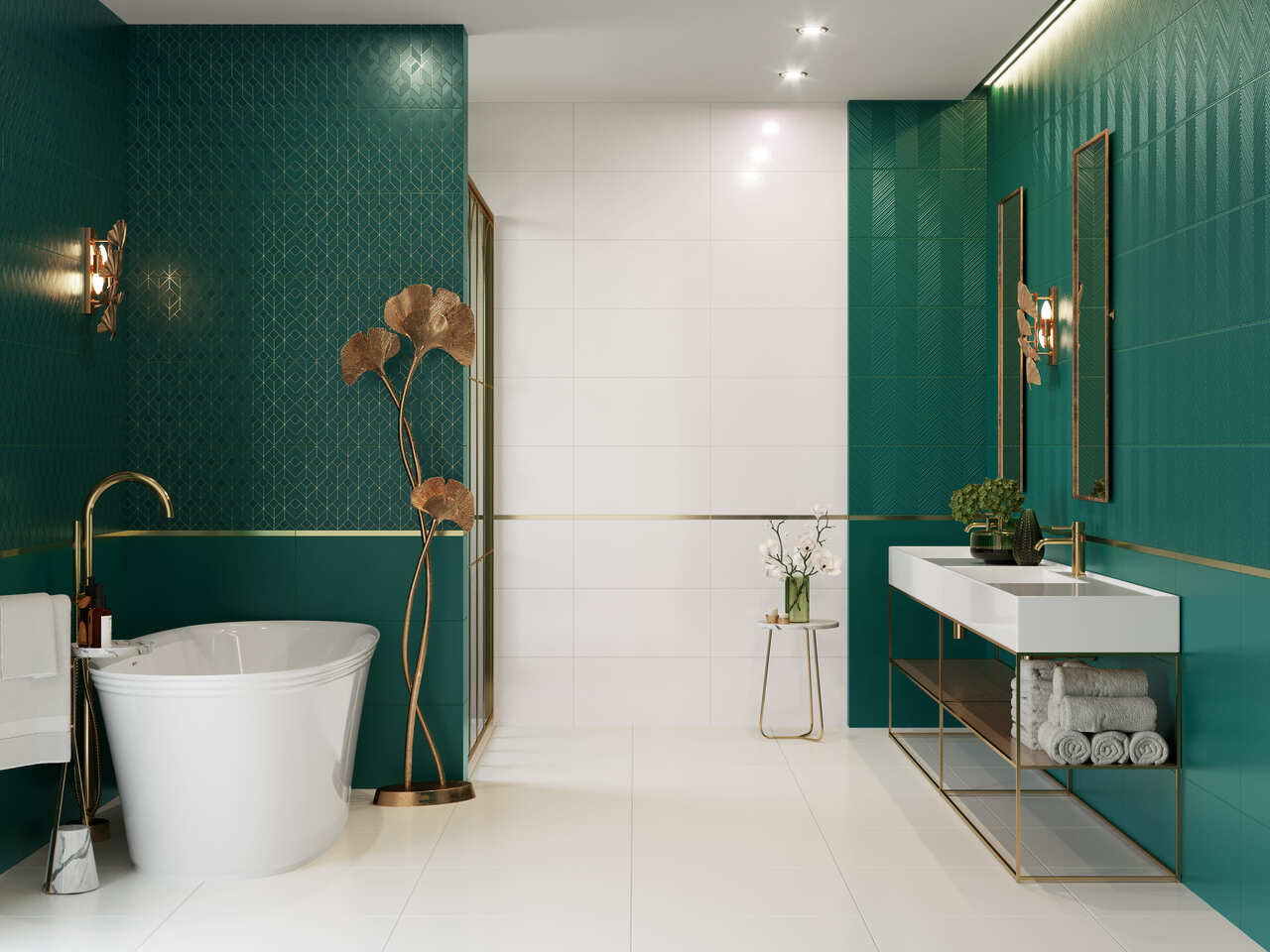 Плитка стінова Green Chevron RECT MAT 300x600 Ceramika Color - Зображення 157965824-10f4f.jpg