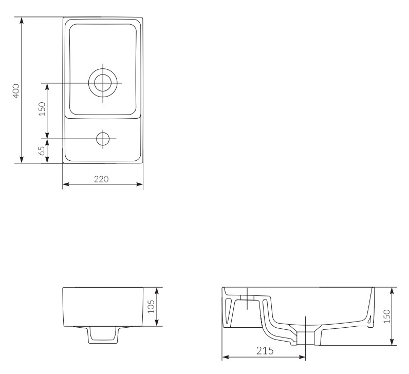 Умивальник 40 см Crea (CCWF1007298215), Cersanit - Зображення 158044-670a9.jpg