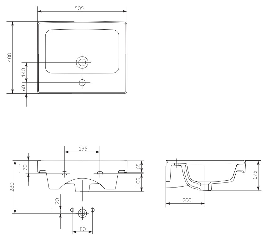 Умивальник  50 см Crea (CCWF1007308215), Cersanit - Зображення 158048-de915.jpg